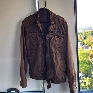 Vintage Guess Mens Brown Trucker Jacket  Size Large
